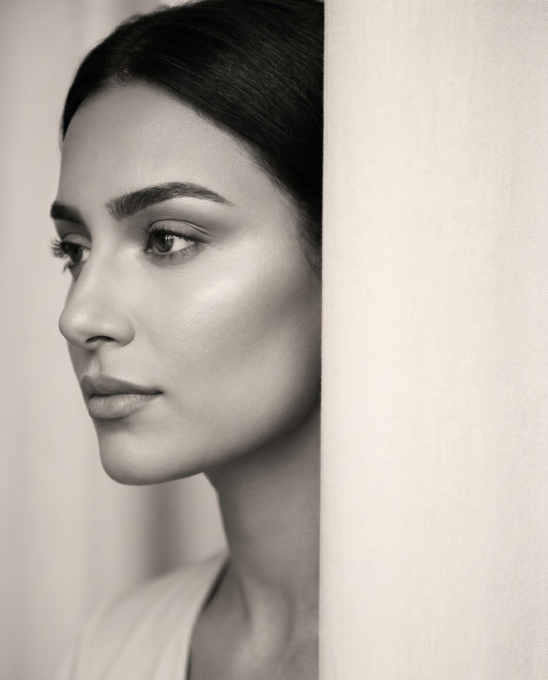 Editorial portrait, three-quarter